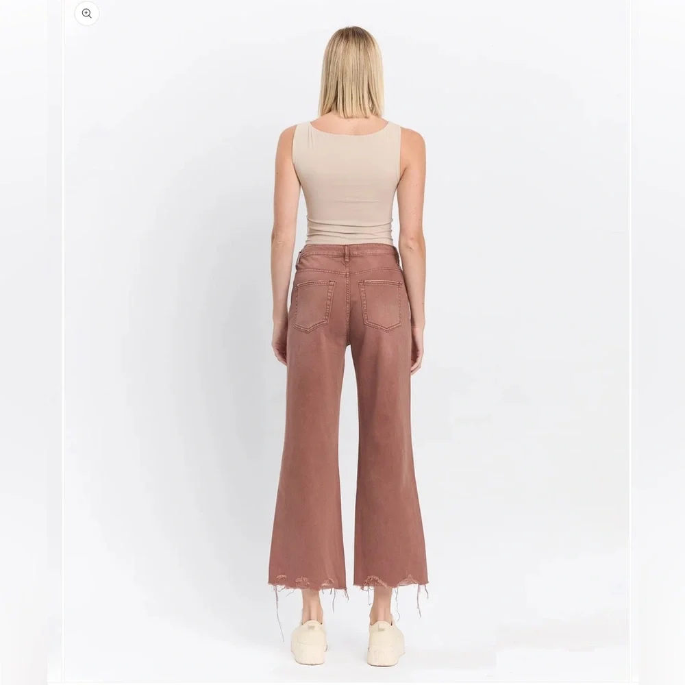 Vervet Los Angeles Aztec Super High Rise 90’s Vintage Crop Flare jeans, 27 - Picture 4 of 10